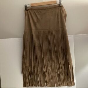 Chico's Tan High Low Skirt